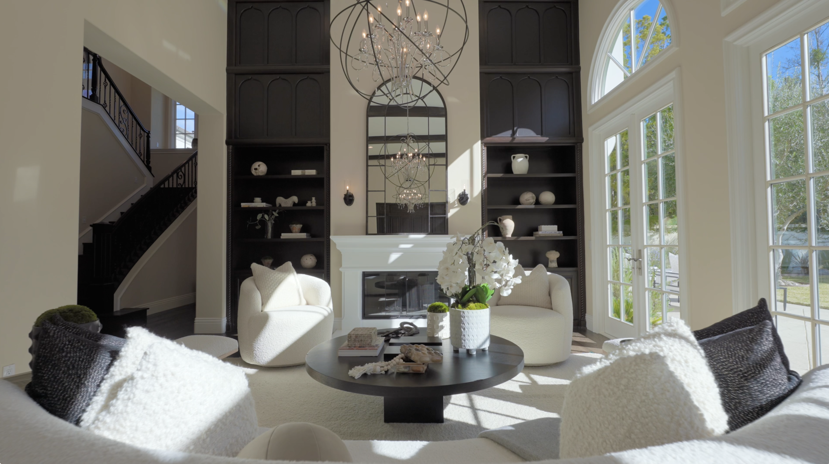 Bright living room interior