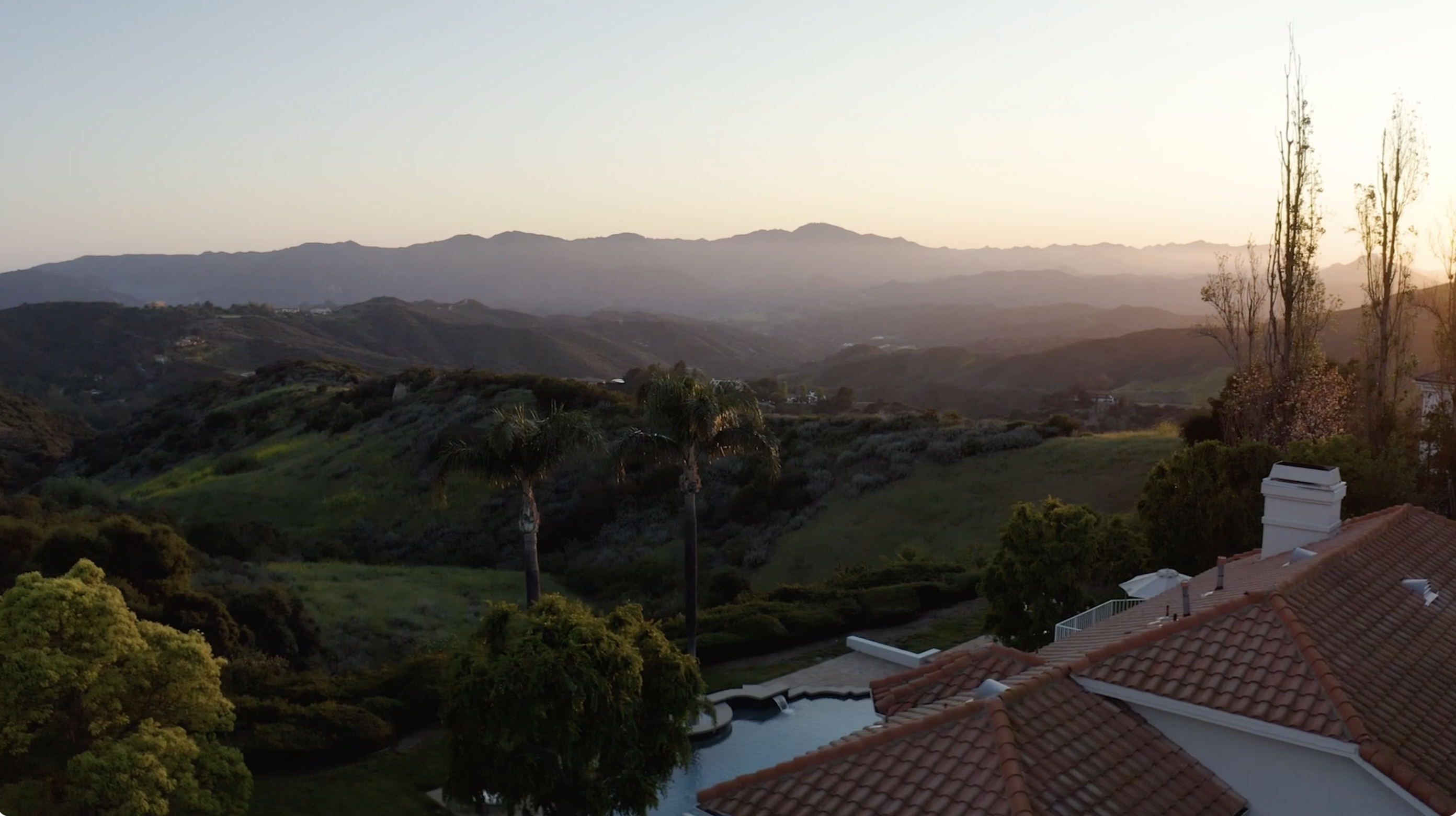 Aerial mountain property